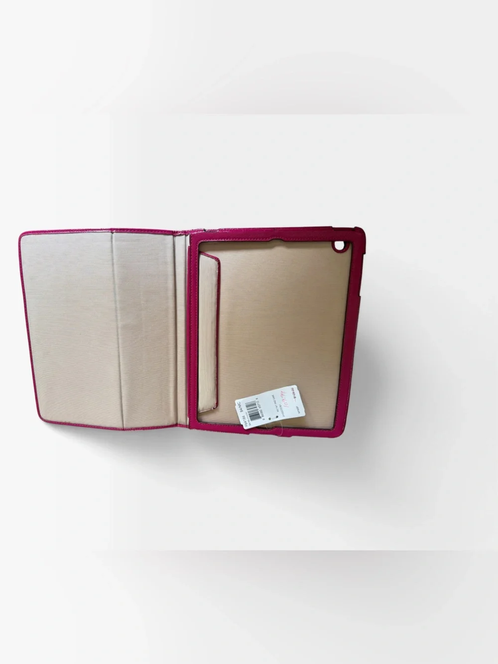 Coach F64186 Tartan Plaid Print iPad Folio Case Cover Multi Pink White NWT